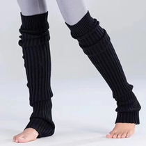 Yoga socks long tube knee autumn and winter leg socks leg sleeves ballet dance warm womens professional anti-slip socks