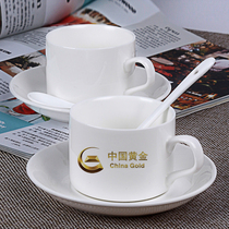 Coffee cup printing logo printing word coffee plate custom coffee plate custom printing Office cup with plate tray