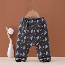 Baby Autumn Winter Clip Cotton Warm large pp pants First baby Thickened Cotton Pants Big Fart Autumn Pants Winter Dress Underfloor Sleeping Pants