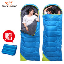 Sleeping bag adult outdoor sleeping bag adult indoor dirty male and female sleeping bag autumn and winter thick camping single double sleeping bag