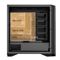 Great Wall Archimedes KM7B desktop computer case Tower server multi-disk graphics card vertical installation 360 water cooling
