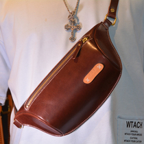 Handmade Bag Diy Material Bag Cow Leather Chest Bag Genuine Leather Satchel Men For Small Backpacks Bull Leather Send Boyfriend Trend