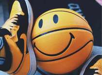 Save unhappy outdoor basketball No. 7 adult wear-resistant yellow smiley face smile shake sound Net Red Blue Ball
