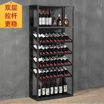 Wine rack European-style wrought wine rack home bar floor wine cabinet wine storage display rack wine cup holder