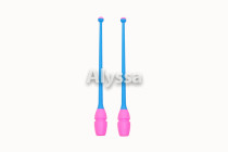 Alyssa art gymnastics stick-rubber stick two-color Japanese same domestic exclusive 455mm Pink Blue