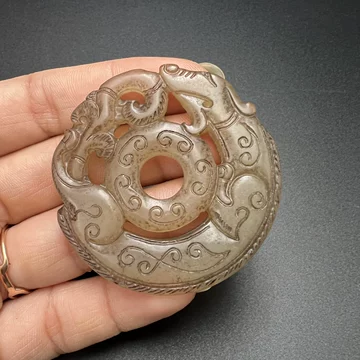 中国骨董品　古玩 玉佩 2枚 セット 古玉/倣古玉 瑪瑙玄武佩玉 中国古玩 骨董 夏・殷～明・清代 J0426F