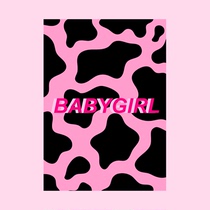 Earth Cool Girl 90s Trampoline Girl Retro Dairy Cow Tattoo steam Poppunk Decorative Room Poster photo