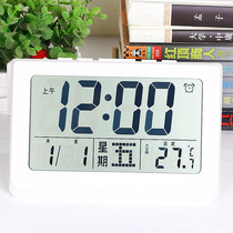  Electronic display Large font display alarm clock Lazy alarm clock Living room bedroom voice time alarm clock Elderly watch