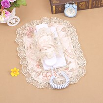 Original European video doorbell cover protective cover Fabric intercom door 2-piece cover embroidery lace phone cover