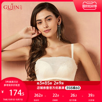 Ancient and modern shopping malls with the same thin and thick gathering of the chest mesh small chest print bra female 0K716