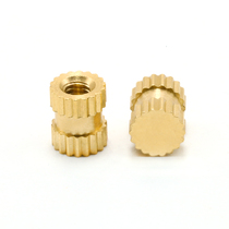 Copper nut M3 * 56-8-9*5 M4 * 6-8-10*6 blind hole straight pattern embedded injection molding hot melt copper sleeve copper nut