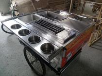 Manpower Three-wheeled Spicy Hot Fried Bunch of Aroma Barbecue Cart Snack Car Mobile Breakfast Car Gourmet Depot Home Direct
