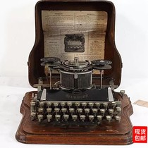 Early 20th-century antique HAMMOND HAMMOND 2 vintage mechanical English typewriter with box remnants