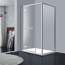 Rose Island shower room TO simple all-inclusive frame solution mirror light elegant black rose golden glass 10mm