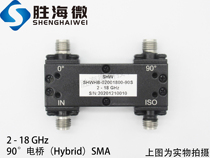 SHWHB-02001800-90S 2-18GHz SMA RF microwave 90 degree power divider 90 degree bridge