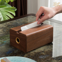 Copper Master Van Gogh tissue box home living room restaurant coffee table creative black walnut high-grade brass paper box