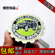 Popular Boyi jewelry in metal car labels making stickers team logos car clubs calibration personality badges customization