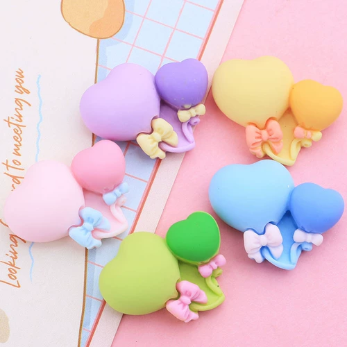 Красочный воздушный шар с бантиком, кремовый аксессуар с аксессуарами, чехол для телефона, заколка для волос, «сделай сам»