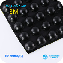1 price 16x8mm self-adhesive foot pad hemispherical 3m rubber shock-absorbing chassis foot