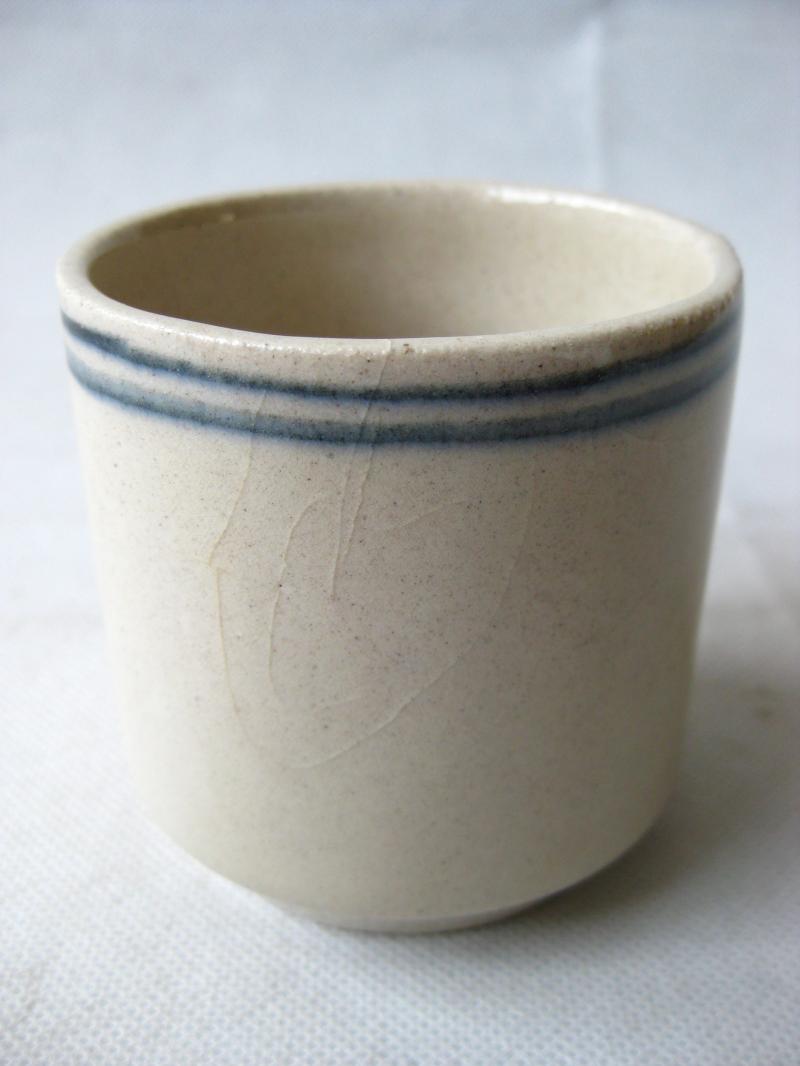 Republic of China period Jingdezhen kiln wood-burning porcelain hand-painted double-circle cylindrical cup tea set ancient pen barrel washing room to play