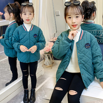 Anti-season childrens down cotton clothes liner thickened and velvet baby small medium and large childrens cotton clothes Boys and girls school uniforms quilted jacket