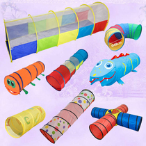 Children Tent Oversize Play House Portable Magic Baby Toy Room Drilling Hole Cylinder Climbing Barrel Sunshine Crawling Tunnel