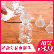 Plastic funnel liquid dispenser perfume small caliber oil spill Toner mini cosmetic dispensing tool