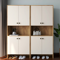 Nordic shoe cabinet high cabinet solid wood modern entrance hall cabinet small household lockers can be customized