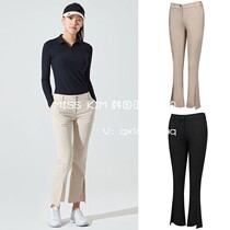 South Korea DESCENTE Disante 21 Spring Golf Women Slim Slim Skinny Slit Sport Pants