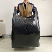 Oversized padded 80 black sanitation property extra-large garbage bag commercial vest bag portable plastic moving bag