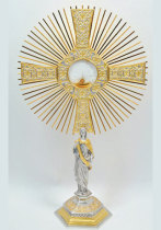  Italy imported Catholic relics church liturgical supplies special Eucharist light for Eucharist blessing 58cm