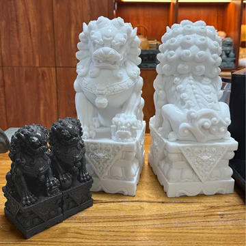 玉石狮子摆件一对-玉石狮子摆件一对促销价格、玉石狮子摆件一对品牌- 淘宝