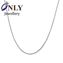  Pt950 necklace female male white platinum accessories one gram 260 mens Chopin pendant clavicle chain Sweater chain