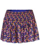 Lucky in Love Womens Novelty Wild Flower Smocked Skirt