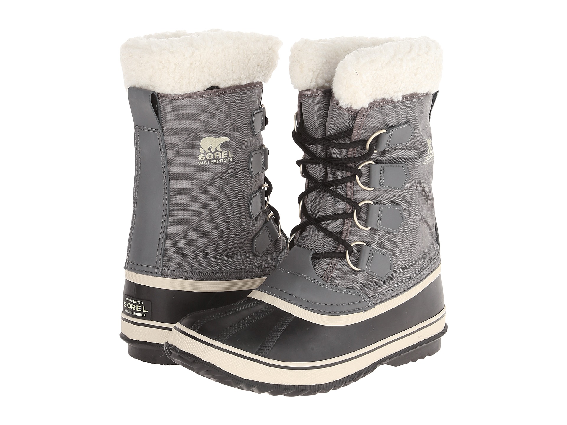 Canadian SOREL Ice Bear Waterproof Nylon Leisure Lightweight Fur Collar Snow Boots Winter Warming Temperature Scale-32