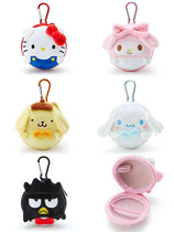 Cartoon mini round pocket cool penguin XO Plush Bag pendant small bag Jade Gui dog earphone line storage bag