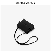 Hong Kong MACH&KILI MK black soft leather small bag female 2021 new fashion pet backpack messenger bag