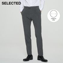SELECTED Slade New Striped Simple Business Casual Mens Pants T)42116A012