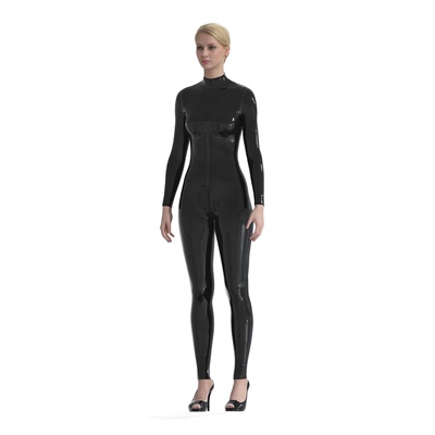 taobao agent Black three dimensional latex bodysuit, 3D, tight