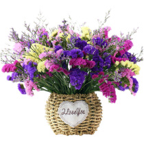 Yunnan dried flower bouquet living room ornaments forget-me-not combination Gypsophila dried flower living room real flower arrangement home furnishings