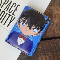 Famous Detective Cornan Wallet Cartoon Cute Zero Money Bag Student Folding Child Small Money Bag Boy Card Bag Secondary Meta