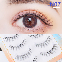 Fake Eyelash Woman Natural Emulation Transparent Stalk Eyelash Stickler Eyetail Lengthened Makeup Artist Recommend EYELASH N07