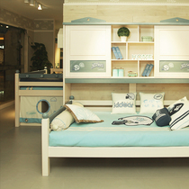 Qizhi bedroom solid wood ecological childrens book cabinet bed Q01A-SJ modern simple fashion light luxury precision beautiful