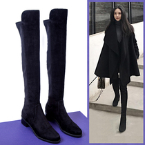  High boots sw5050 boots womens spring and autumn boots leather knight boots 2021 new winter elastic over-the-knee boots