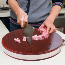 Authentic Vietnamese red iron wood cutting board Solid wood cutting board vegetable pier sticky board Kitchen household thickened mildew-proof round cutting board