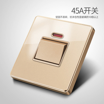 25A32A45A lamp curved water heater air-conditioning surface Hong Kong version electric British switch socket panel plexiglass