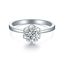 Diamond ring real diamond female 18K gold wedding proposal engagement wedding ring custom platinum counter jewelry diamond ring