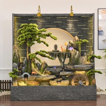 Water Curtain Wall Running Water Screen Office Living Room Partition Decoration Outdoor Patio Fish Pool Fake Mountain Fountain Landscape Pendulum