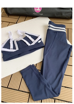 Original single genuine navy blue sports fitness underwear matching 9-point pants