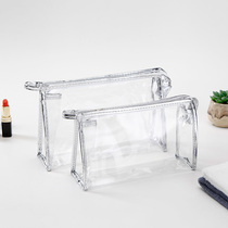 Transparent cosmetic bag new girl heart small portable simple large capacity travel waterproof toiletries bag storage bag